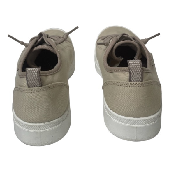 BOBS Sketchers Beyond Simply Earthy Tan Laced Slip On Canvas Sneakers Size 11 - Picture 10 of 16